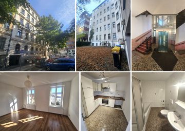 Helle, renov. 2-Raum im 4.OG im beliebten Waldstraßenviertel, inkl. EBK, Bad m. Wanne + Dusche, Lift, 04105 Leipzig, Etagenwohnung