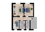 3-Raum-WE im 2.OG, grüne + ruhige Lage, Bad m. Fenster, inkl.Ebk, Einzelgarage mgl. - Grundriss