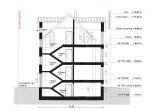 Baugrundstück mit in 08/2019 erteilter Baugenehmigung für MFH mit 6 WE in Krostitz - Schnitt