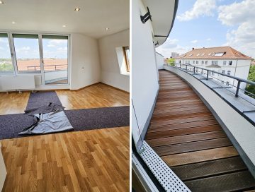 Dachgeschosswohnung mit 2 Balkonen und TG, 2023 Sanierung, 04105 Leipzig, Dachgeschosswohnung