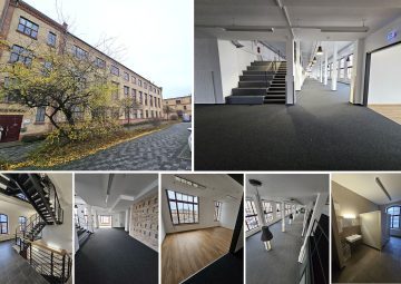 Imposante Büro/Gewerbefläche mit 2 Etagen im Loftstyle, hohe Loftfenster, 7 Räume, AR, WCs, Lift u.v.m., 06112 Halle, Bürohaus