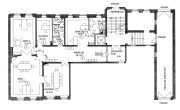 repräsentative Bürofläche am Clara-Park, 5 Räume, Parkett, Stuck, EBK, Stiltüren, Keller - Grundriss