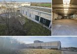 Ca. 6,392 ha Großes Grundstück mit Bestandsgebäuden: Halle + Betonsilo + Garagen + teilsan. Flachbau - Bild