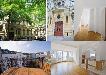 Helle DG-Wohnung am Clara-Park inkl. EBK, Parkett, Balkon, Bad m. Fenster u.v.m., 04107 Leipzig, Dachgeschosswohnung