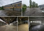 Freistehende, pfeilerfreie Kalthalle in ruhiger Lage mit Büro- und Sozialtrakt, Freifläche möglich - Titel