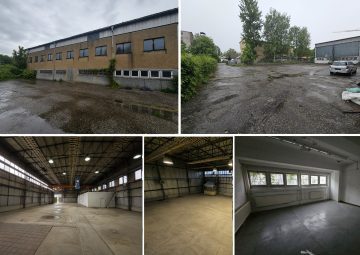 Freistehende, pfeilerfreie Kalthalle in ruhiger Lage mit Büro- und Sozialtrakt, Freifläche möglich, 04279 Leipzig, Halle