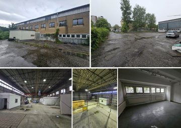 Freistehende, pfeilerfreie Halle in ruhiger Lage mit Büro-/Lagerebene und Freifläche möglich, 04279 Leipzig, Halle