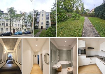 Helle Eigentumswohnung im san. MFH mit grünem Innenhof, EBK mit bodentiefen Fenstern, Keller u.v.m., 04357 Leipzig, Etagenwohnung