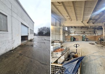 Kalt-Lagerhalle mit 2 elektr. Rolltoren, fast pfeilerfrei – zus. Freifläche möglich, 04319 Leipzig, Halle