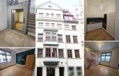 Helle 1-Zimmer-Wohnung im Herzen von Leipzig! EBK, Lift, Fahrrad-SP, Tiefgaragen-SP, ca. 3,29 m Raumhöhe - collage