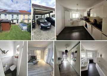 2019 renov. RMH in familienfreundlicher Umgebung! EBK, Terrasse, kl. Garten, Carport mit Wallbox, 04420 Markranstädt, Reihenmittelhaus