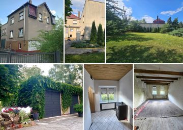 EFH + Werkstatt-Nebengebäude auf ca. 3.555 m² gr. Bau-GS – 9 Räume, 3 Garagen, , Gartenteich u.v.m., 04288 Leipzig, Einfamilienhaus