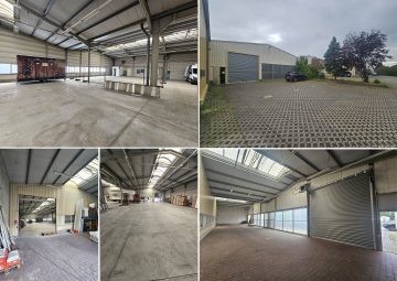 Warmlagerhalle im Gewerbegebiet Wachau – gr. elektr. Rolltor, ca. 12 SP mgl. – Gesamtfläche auf max. 970 m² erweiterbar, 04416 Markkleeberg, Lagerfläche