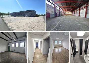 Tolle Kombi – 1 Industriehalle mit Kranbahn + 2 gr. Rolltore + 2 Warmlager + 3 Büro’s + Freifläche, 04249 Leipzig, Industriehalle
