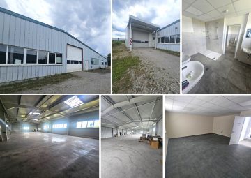 Ca. 6.102 m² GS mit 2 Warmlagerhallen mit Büro- + Sozialtrakt, gr. Rolltore, Löschteich, SP, 99444 Blankenhain, Industriehalle