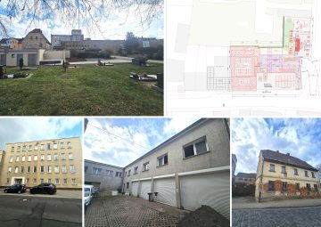 Baugrundstück mit 4 unsanierten Bestandsgebäuden – fertiger Bauplan liegt bereits vor, 04442 Zwenkau, Gewerbe