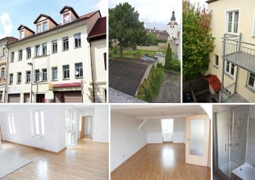 90iger Jahre saniertes Wohn-und Geschäftshaus (VH + HH), u.a. Balkon, Dachterrasse, aktuell 6,69 % Rendite, 04539 Groitzsch, Wohn- und Geschäftshaus