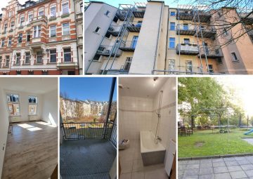 Saniertes MFH in ruhiger Einbahnstraße, Balkone, grüner Innenhof, 7,3 % Rendite, 08525 Plauen, Mehrfamilienhaus